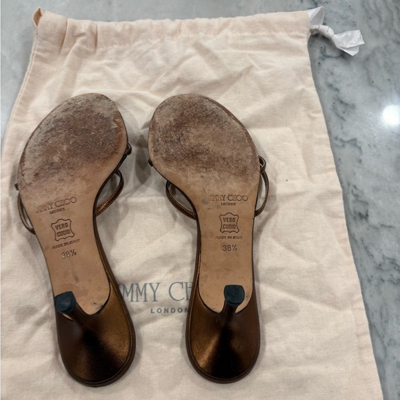 Jimmy Choo Bronze Kitten Heels - Picture 5 of 6